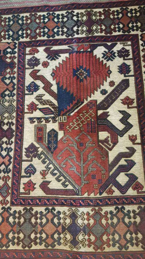 AFGHAN TAIMANI 190CM X 120CM HAND KNOTTED (WITH CERTIFICATE)