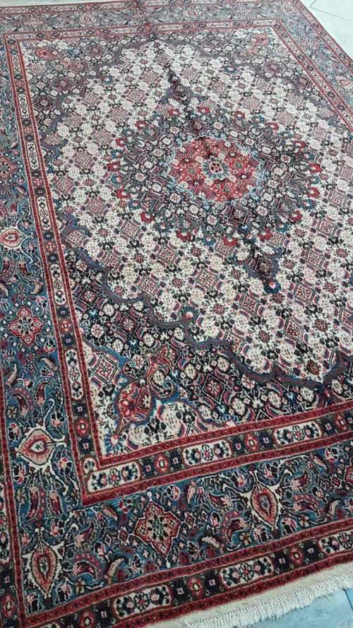 persian rug moot 308cm x 210cm hand woven (with certificate)