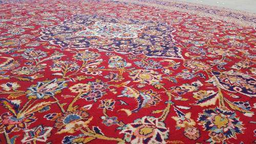 Persian carpet kashan 409CM X 297CM hand knotted  (with certificate)