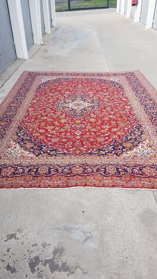 Persian carpet kashan 409CM X 297CM hand knotted  (with certificate)