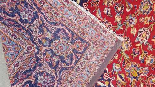 Persian carpet kashan 409CM X 297CM hand knotted  (with certificate)