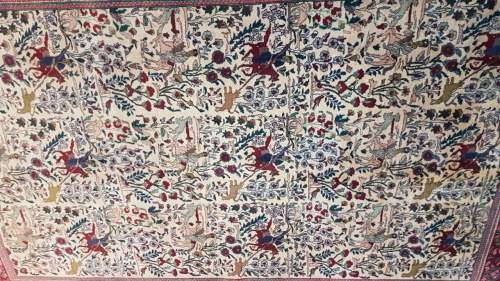 Persian Isfahan Carpet 284cm x 204cm Hand Knotted