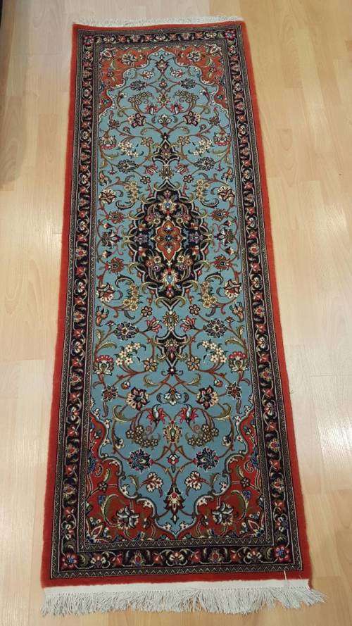 Persian Qom Carpet 195cm x 68cm Hand knotted