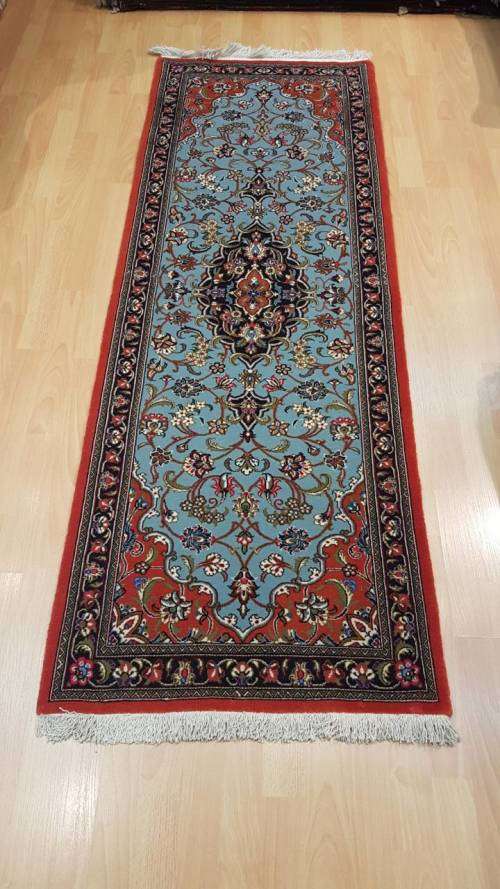 Persian Qom Carpet 195cm x 68cm Hand knotted