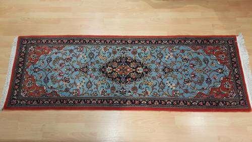Persian Qom Carpet 195cm x 68cm Hand knotted