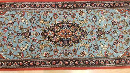 Persian Qom Carpet 195cm x 68cm Hand knotted