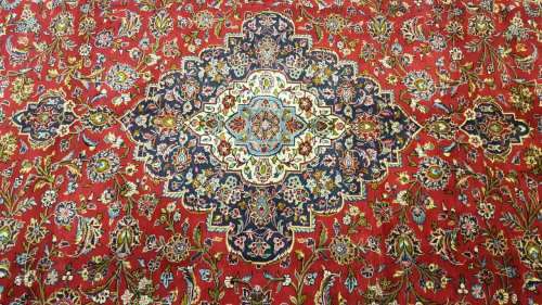 Persian Kashan Carpet 395cm x 205cm Hand Knotted (with certificate)