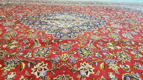 Persian Kashan Carpet 395cm x 205cm Hand Knotted (with certificate)