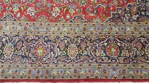 Persian Kashan Carpet 395cm x 205cm Hand Knotted (with certificate)