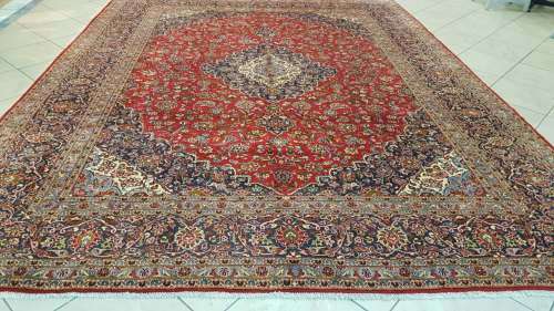 Persian Kashan Carpet 395cm x 205cm Hand Knotted (with certificate)