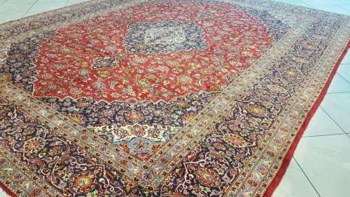 Persian Kashan Carpet 395cm x 205cm Hand Knotted (with certificate)