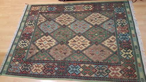 Persian Afghan Kilim Soumak 200cm x 150cm Hand Knotted