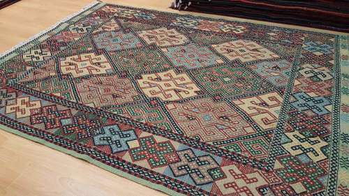 Persian Afghan Kilim Soumak 200cm x 150cm Hand Knotted