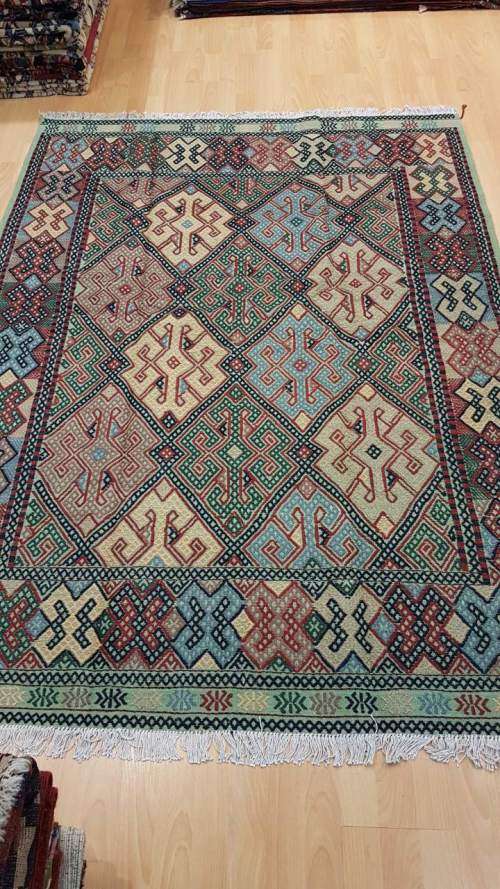Persian Afghan Kilim Soumak 200cm x 150cm Hand Knotted