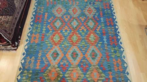 Afghan kilim 200cm x 154cm Hand Knotted