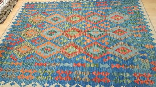 Afghan kilim 200cm x 154cm Hand Knotted
