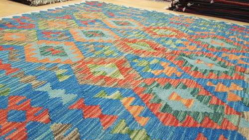 Afghan kilim 200cm x 154cm Hand Knotted