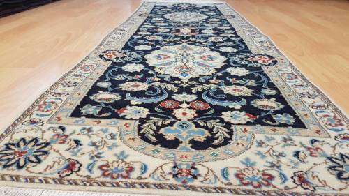 Very Fine Persian Naien Carpet (6 LA) 147cm x 48cm Hand Knotted