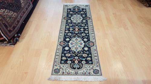 Very Fine Persian Naien Carpet (6 LA) 147cm x 48cm Hand Knotted