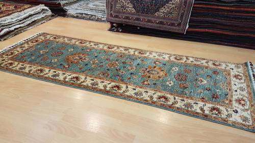 Persian Afghan Chobi Carpet 199cm x 75cm Hand Knotted