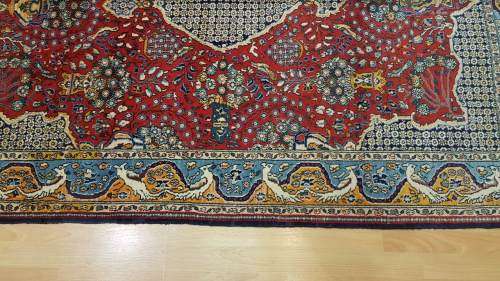 Very Fine Persian Qom Carpet 210cm x 150cm Hand Knotted