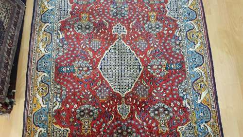 Very Fine Persian Qom Carpet 210cm x 150cm Hand Knotted