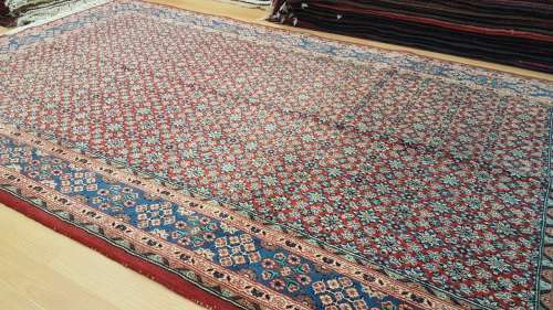 Persian Moud Carpet 223cm x 137cm Hand Knotted (with certificate)
