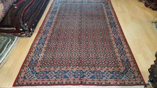 Persian Moud Carpet 223cm x 137cm Hand Knotted (with certificate)
