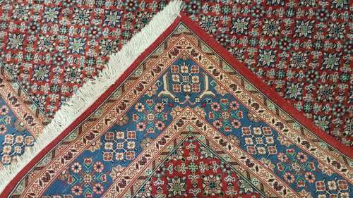 Persian Moud Carpet 223cm x 137cm Hand Knotted (with certificate)