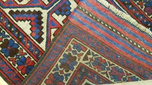 Persian Afghan Taimani Kilim&Carpet Mixture 135cm x 80cm Hand Knotted (with certificate)