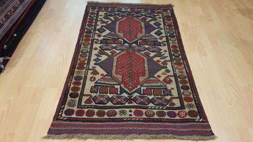 Persian Afghan Taimani Kilim&Carpet Mixture 150cm x 90cm Hand Knotted (with certificate)