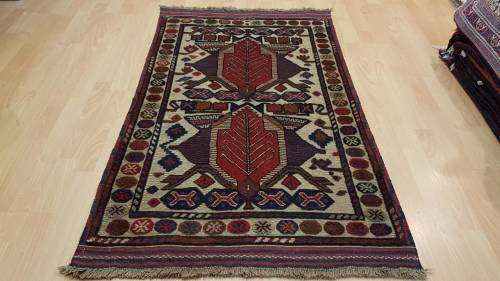 Persian Afghan Taimani Kilim&Carpet Mixture 150cm x 90cm Hand Knotted (with certificate)