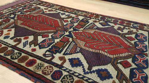 Persian Afghan Taimani Kilim&Carpet Mixture 150cm x 90cm Hand Knotted (with certificate)