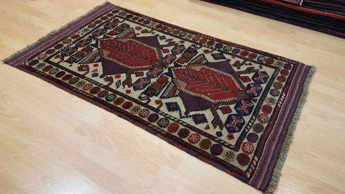 Persian Afghan Taimani Kilim&Carpet Mixture 150cm x 90cm Hand Knotted (with certificate)