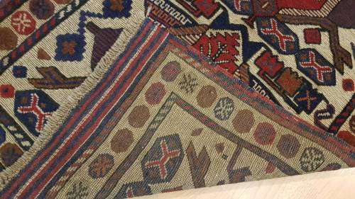 Persian Afghan Taimani Kilim&Carpet Mixture 150cm x 90cm Hand Knotted (with certificate)