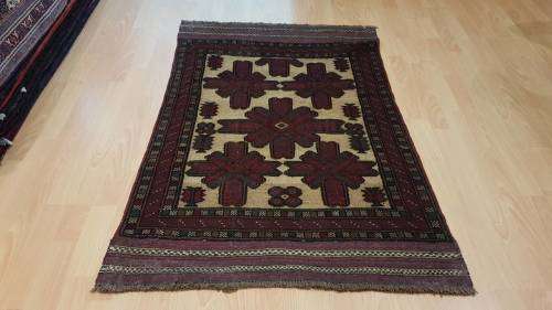 Persian Afghan Taimani Kilim&Carpet Mixture 130cm x 85cm Hand Knotted (with certificate)