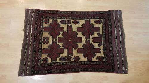 Persian Afghan Taimani Kilim&Carpet Mixture 130cm x 85cm Hand Knotted (with certificate)