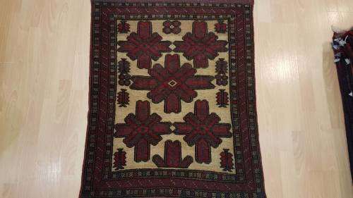 Persian Afghan Taimani Kilim&Carpet Mixture 130cm x 85cm Hand Knotted (with certificate)