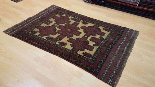 Persian Afghan Taimani Kilim&Carpet Mixture 130cm x 85cm Hand Knotted (with certificate)