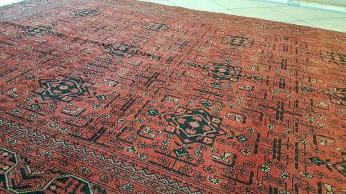 Fine Persian Afghan Turkaman Carpet 300cm x 200cm Hand Knotted