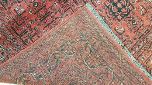 Fine Persian Afghan Turkaman Carpet 300cm x 200cm Hand Knotted