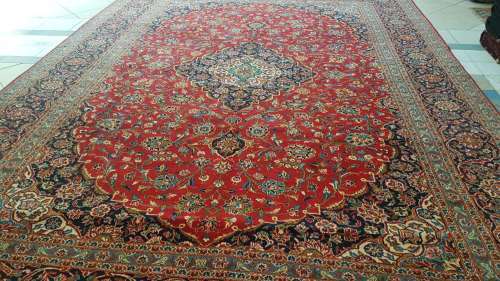 Persian Kashan Carpet 390cm x 285cm Hand Knotted