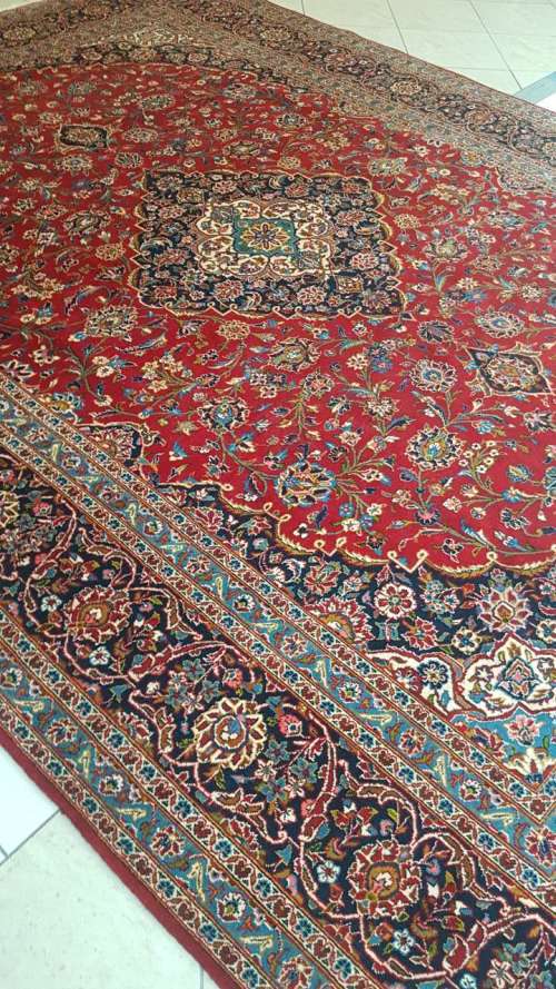Persian Kashan Carpet 390cm x 285cm Hand Knotted