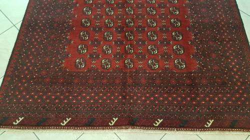 SPECIAL OFFER!!! Persian Red Afghan Carpet 285cm x 202cm Hand Knotted