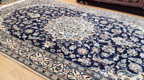 Persian Naien Carpet 211cm x 126cm Hand Knotted