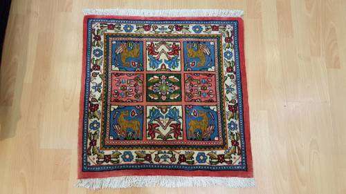 Very Fine Persian Bakhtiary Carpet 68cm x 69cm Hand Knotted