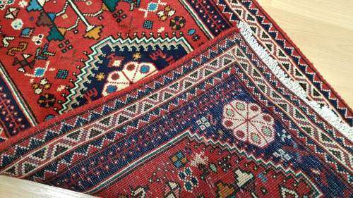 Persian Abadeh Carpet 104cm x 61cm Hand Knotted