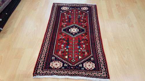Persian Abadeh Carpet 104cm x 61cm Hand Knotted