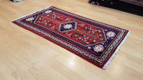 Persian Abadeh Carpet 104cm x 61cm Hand Knotted
