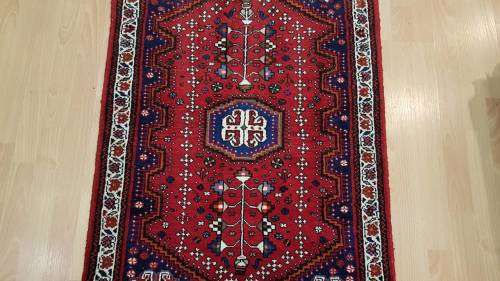Persian Abadeh Carpet 124cm x 80cm Hand Knotted